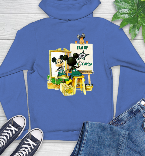 NHL Hockey Dallas Stars Mickey Drawing Shirt 22