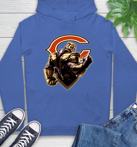 NFL Thanos Avengers Endgame Football Sports Chicago Bears Hoodie 9