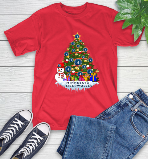 Minnesota Timberwolves Merry Christmas NBA Basketball Sports T-Shirt 10