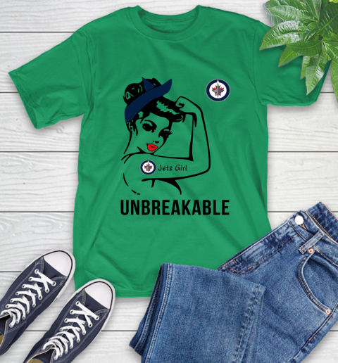 NHL Winnipeg Jets Girl Unbreakable Hockey Sports T-Shirt 5