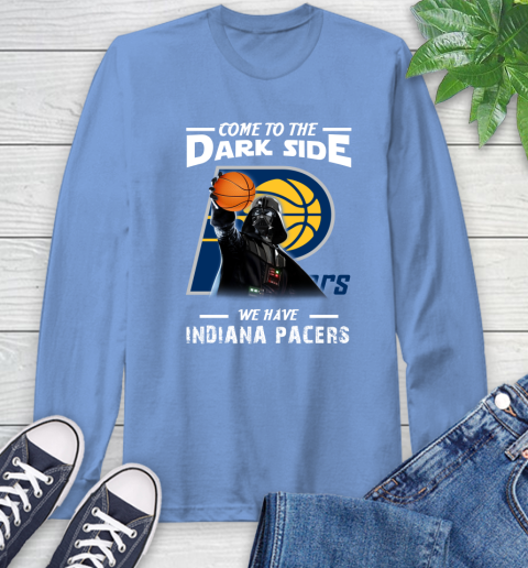 NBA Come To The Dark Side We Have Indiana Pacers Star Wars Darth Vader Basketball Long Sleeve T-Shirt 12