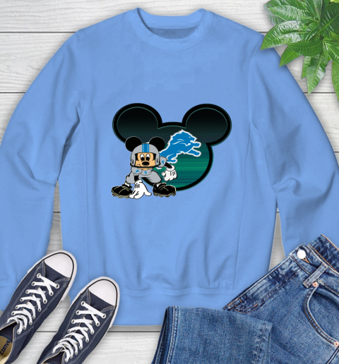 NFL Detroit Lions Mickey Mouse Disney Football T Shirt Sweatshirt 11