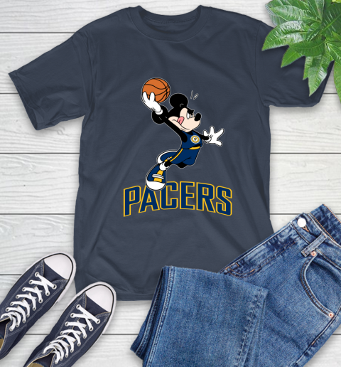 NBA Basketball Indiana Pacers Cheerful Mickey Mouse Shirt T-Shirt 4