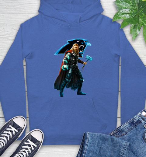 NFL Thor Avengers Endgame Football Carolina Panthers Hoodie 9