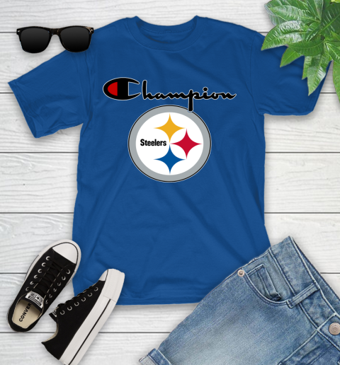 NFL Football Pittsburgh Steelers Champion Shirt Youth T-Shirt 6