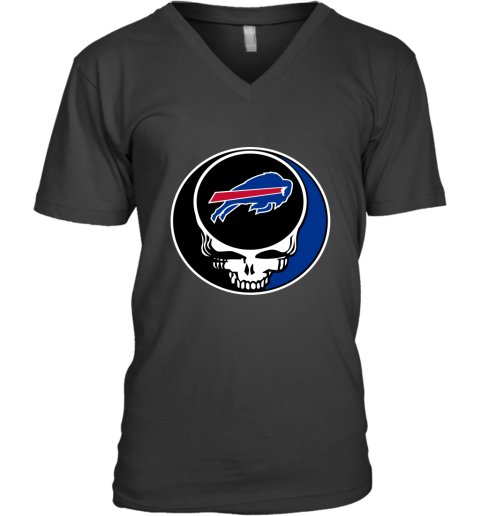 NFL Buffalo Bills Grateful Dead Rock Band Football Sports lMRVAvOqJkC v neck unisex 8 95 151514 front black