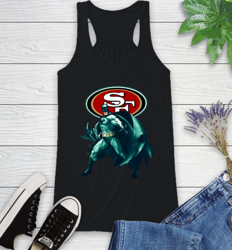 NFL Batman Football Sports San Francisco 49ers Racerback Tank 2