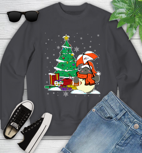 Denver Broncos NFL Football Cute Tonari No Totoro Christmas Sports Youth Sweatshirt 5