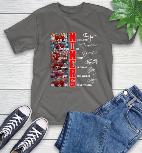 Niners Player Name And Signature San Francisco 49ers Shirts 11
