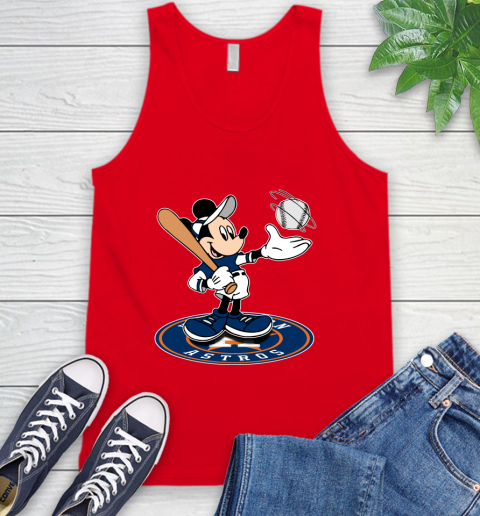 MLB Baseball Houston Astros Cheerful Mickey Disney Shirt Tank Top 6