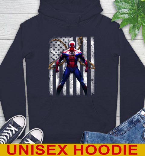 MLB Baseball New York Yankees Spider Man Avengers Marvel American Flag Shirt Hoodie 3