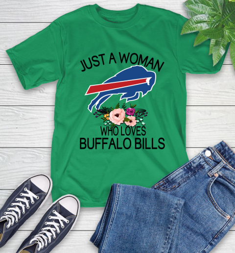NFL Just A Woman Who Loves Buffalo Bills Football Sports T-Shirt 5