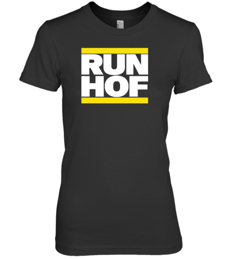 95.7 The Game Bonta Hill Wearing Run Hof Premium Women's T