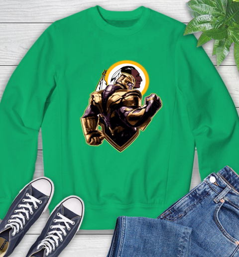 NFL Thanos Avengers Endgame Football Sports Washington Redskins Sweatshirt 6