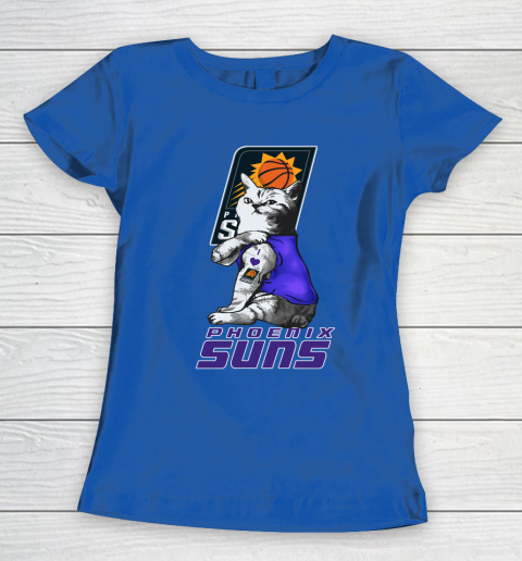 NBA Basketball My Cat Loves Phoenix Suns Women's T-Shirt 8