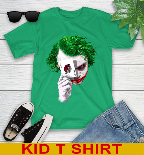 Portland Trail Blazers NBA Basketball Joker Card Shirt Youth T-Shirt 7