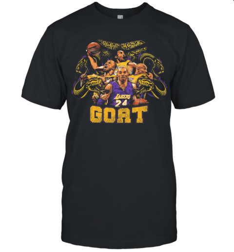 Snake Mamba Forever Goat Kobe Bryant Los Angeles Lakers Basketball Team Unisex Jersey Tee Cheap T Shirts Store Online Shopping