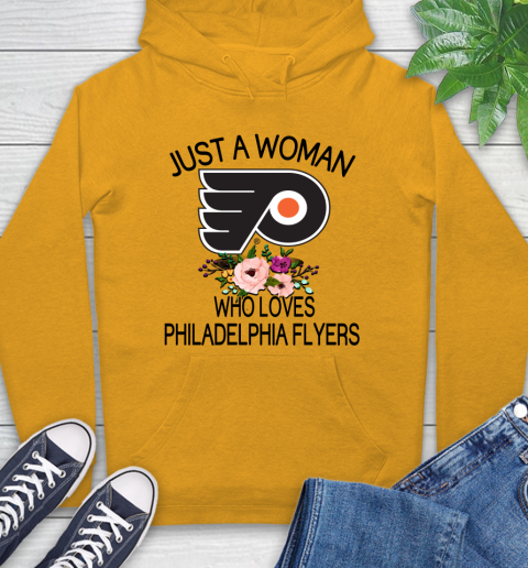 NHL Just A Woman Who Loves Philadelphia Flyers Hockey Sports Hoodie 2