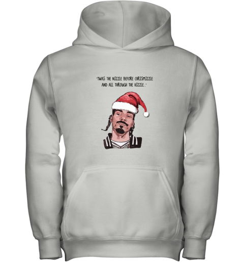 Snoop Dogg Twas The Nizzle Before Chrismizzle Youth Hoodie