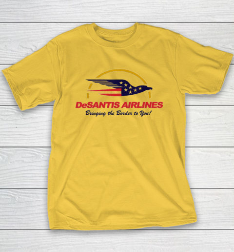 DeSantis Airlines Funny Political Meme Ron DeSantis Youth T-Shirt 4