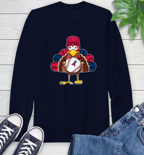 Los Angeles Angels Turkey thanksgiving Long Sleeve T-Shirt 4