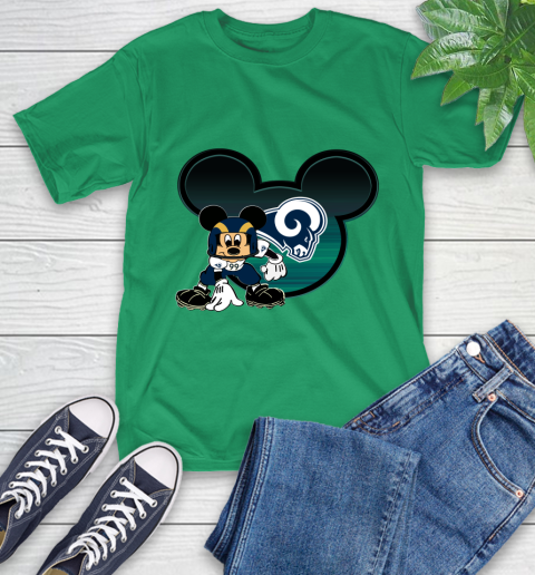NFL Los Angeles Rams Mickey Mouse Disney Football T Shirt T-Shirt 7