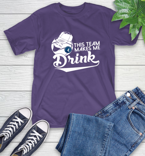 Minnesota Timberwolves NBA Basketball This Team Makes Me Drink Adoring Fan T-Shirt 5