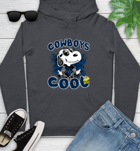 NFL Football Dallas Cowboys Cool Snoopy Shirt Youth Hoodie 8