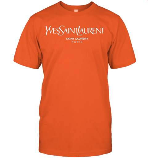 yves saint laurent orange t shirt