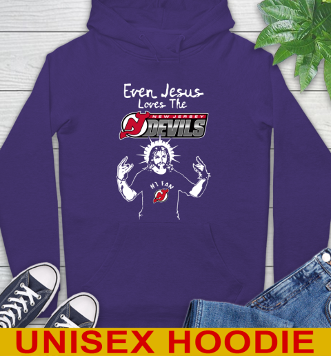 New Jersey Devils NHL Hockey Even Jesus Loves The Devils Shirt Hoodie 5