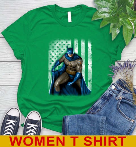 New York Knicks NBA Basketball Batman DC American Flag Shirt Women's T-Shirt 7