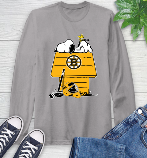 Peanuts Snoopy And Woodstock Boston Bruins On Car Shirt, hoodie, sweater,  long sleeve and tank top