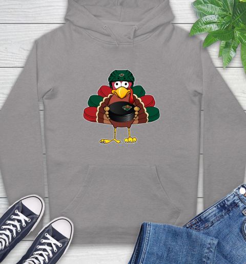 Minnesota Wild Turkey Thanksgiving Day Hoodie 6