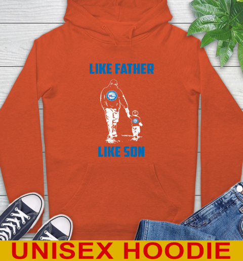 Philadelphia 76ers NBA Basketball Like Father Like Son Sports Hoodie 4