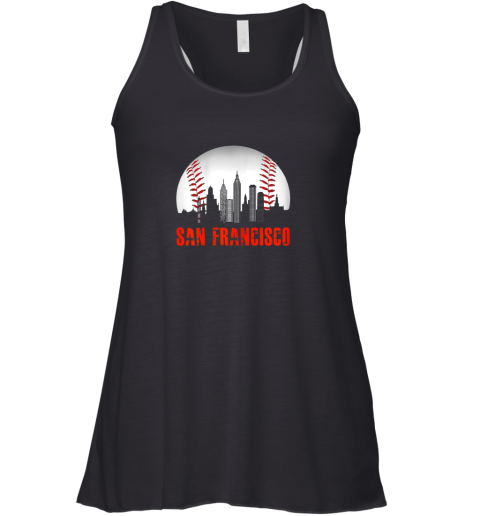 San Francisco Baseball Downtown Skyline Racerback Tank