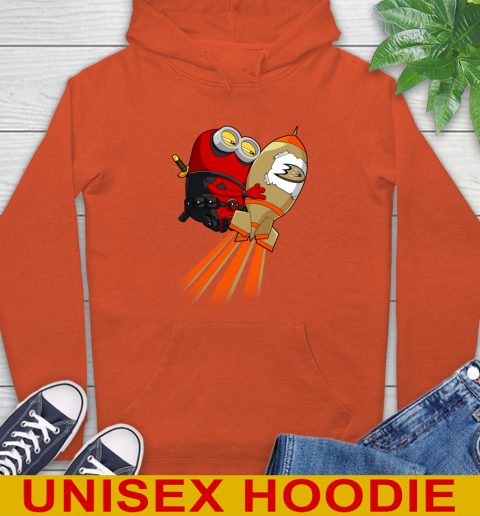 NHL Hockey Anaheim Ducks Deadpool Minion Marvel Shirt Hoodie 4