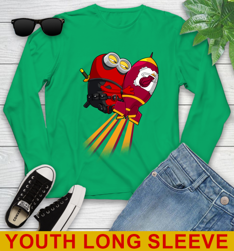 NBA Basketball Miami Heat Deadpool Minion Marvel Shirt Youth Long Sleeve 7