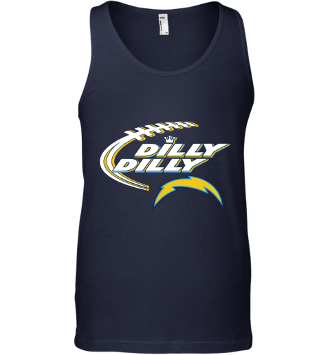 NFL Los Angeles Chargers Dilly Dilly Football Sports RmoMnqWSBJU unisex tank 17 95 151514 front navy