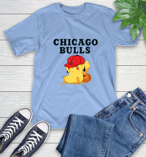 NBA Pikachu Basketball Sports Chicago Bulls T-Shirt 11