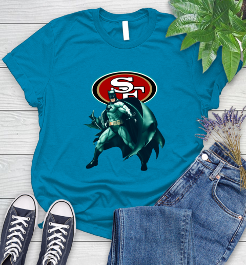 NFL Batman Football Sports San Francisco 49ers Women's T-Shirt 7