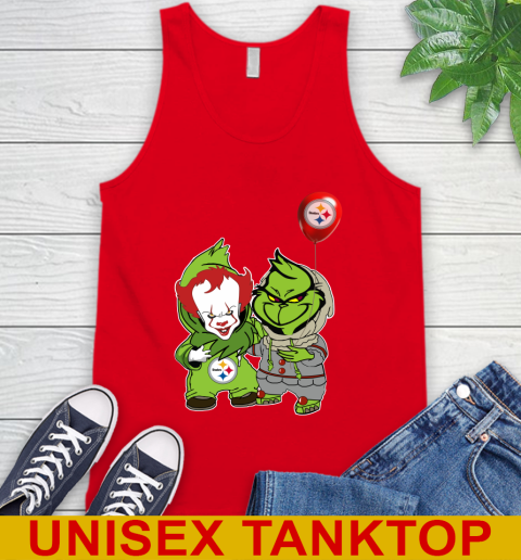 Pittsburgh Steelers Baby Pennywise Grinch Christmas NFL Football Tank Top 6