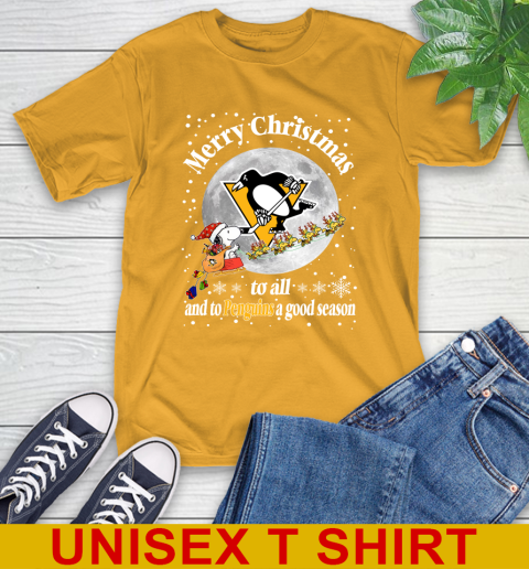 Pittsburgh Penguins Merry Christmas To All And To Penguins A Good Season NHL Hockey Sports T-Shirt 2