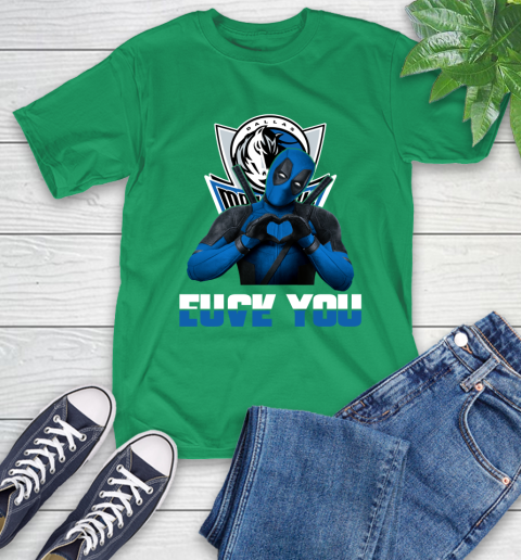 NBA Dallas Mavericks Deadpool Love You Fuck You Basketball Sports T-Shirt 7