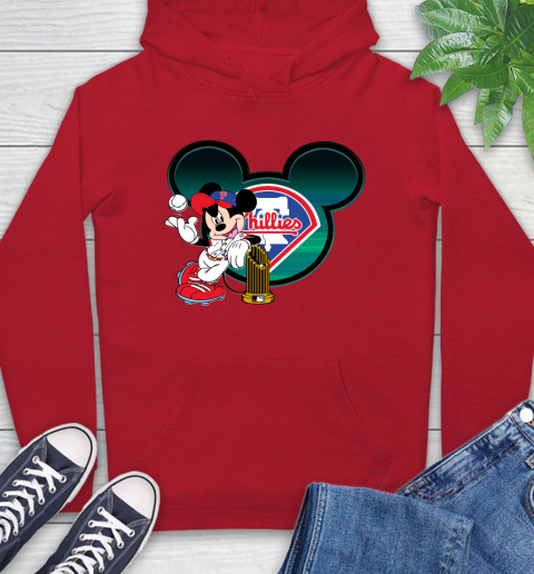 MLB Philadelphia Phillies The Commissioner's Trophy Mickey Mouse Disney Hoodie 10