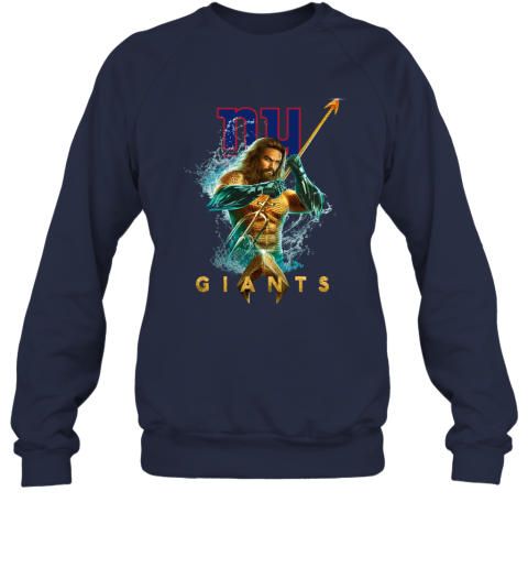 NFL New York Giants Aquaman DC Football Sports pMsqot7OSuu sweatshirt 35 95 151514 front navy
