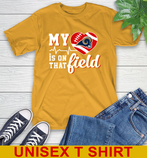 NFL My Heart Is On That Field Football Sports Arizona Cardinals T-Shirt 2