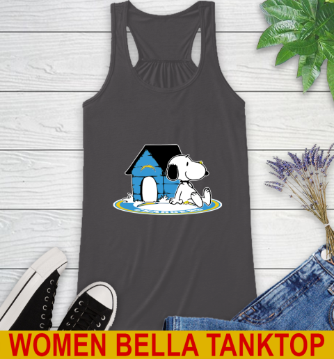 NFL Football Los Angeles Chargers Snoopy The Peanuts Movie Shirt Racerback Tank 12
