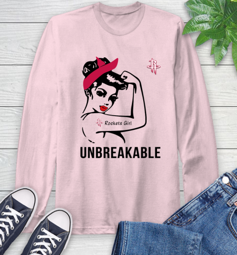 NBA Houston Rockets Girl Unbreakable Basketball Sports Long Sleeve T-Shirt 8