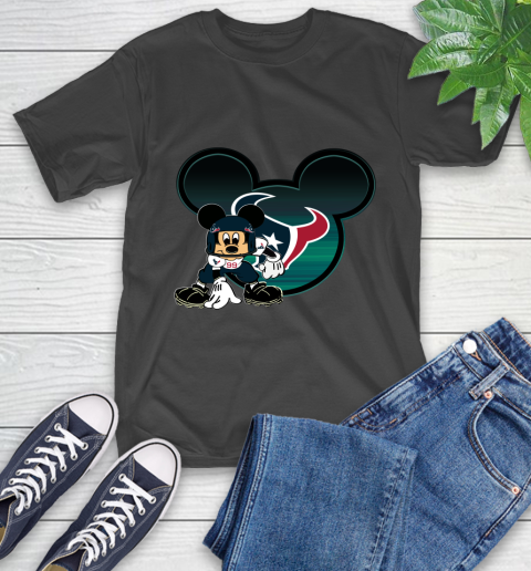 NFL Houston Texans Mickey Mouse Disney Football T Shirt T-Shirt 2