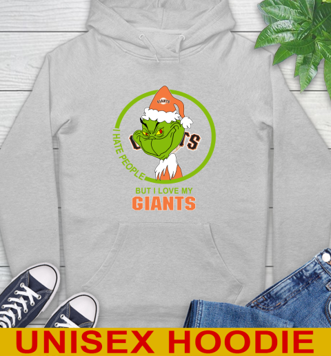 San Francisco Giants MLB Christmas Grinch I Hate People But I Love My Favorite Baseball Team Hoodie 6